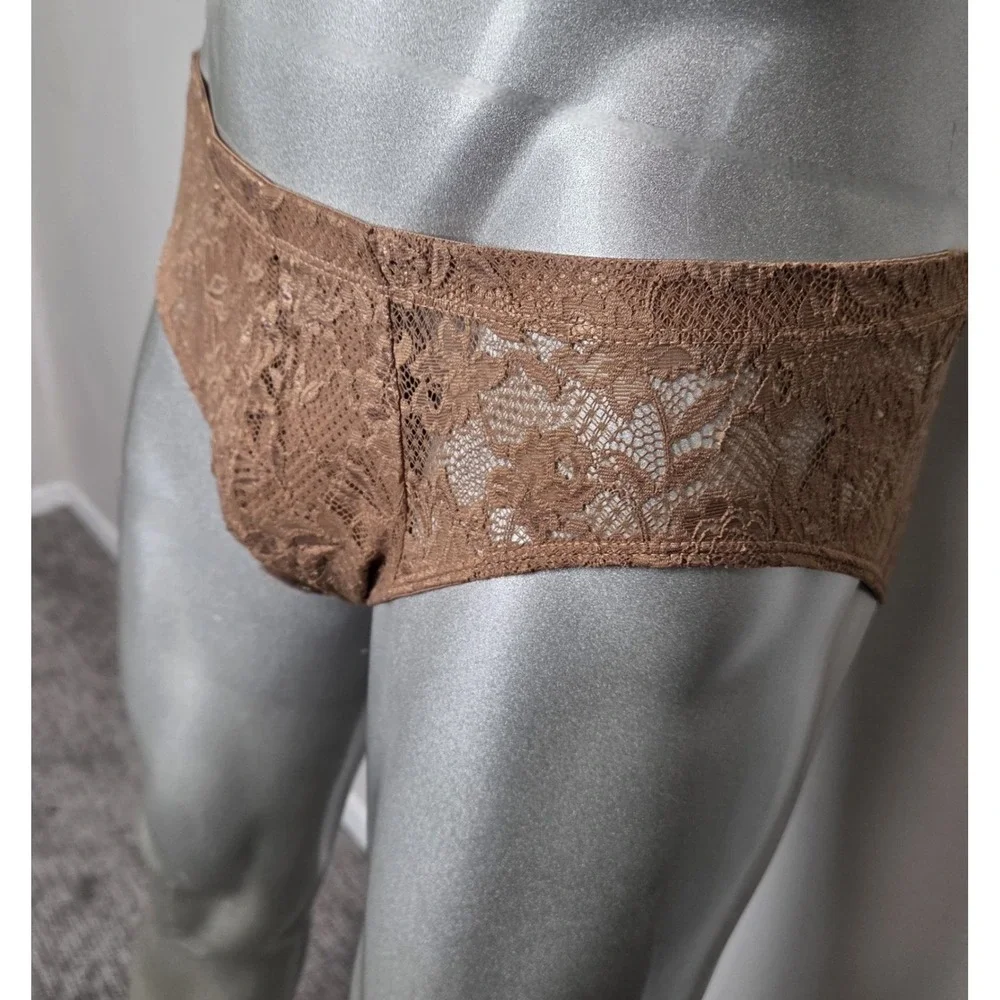 Cosabella‎ Never Say Never Comfort Micro Brief Men's Lace Underwear Brown S